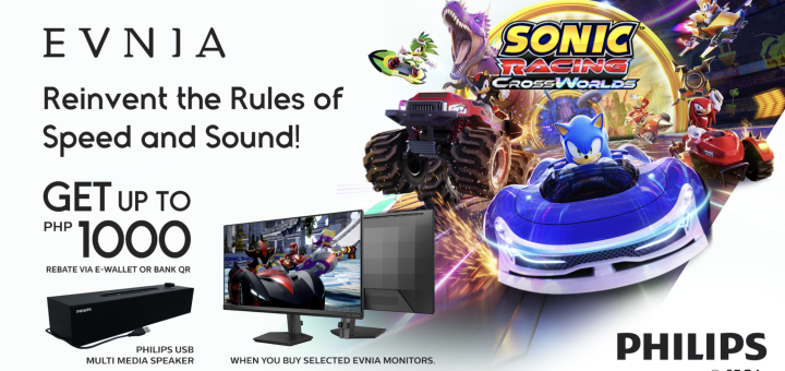 Philips Evnia Joins Forces with Sonic Racing Cross World to Bring Gamers the Perfect Fusion of Speed and Visual Brilliance